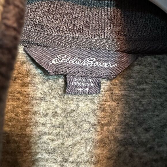 Eddie Bauer Men's Gray 1/4 Zip Pullover Sweater Size M Casual - Picture 3 of 4